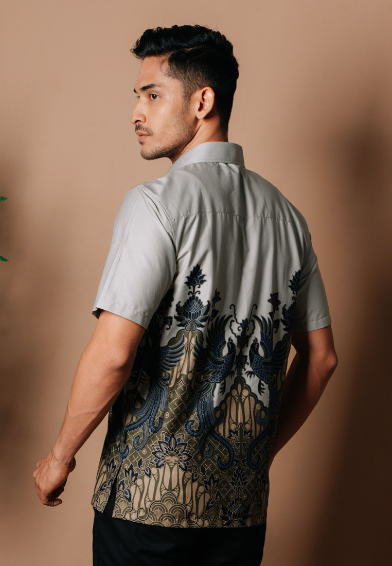 Hadinata Batik Premium Pria Kemeja Pendek Superfine Rakha Rikha-0